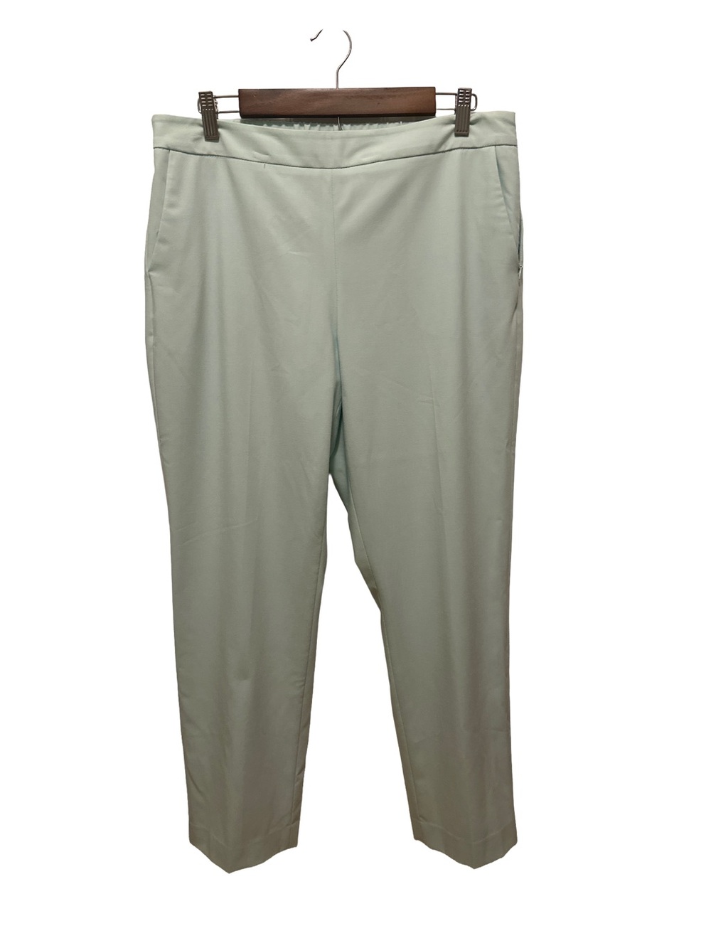 Calvin Klein Light Mint Straight-Leg Trousers Size 12
